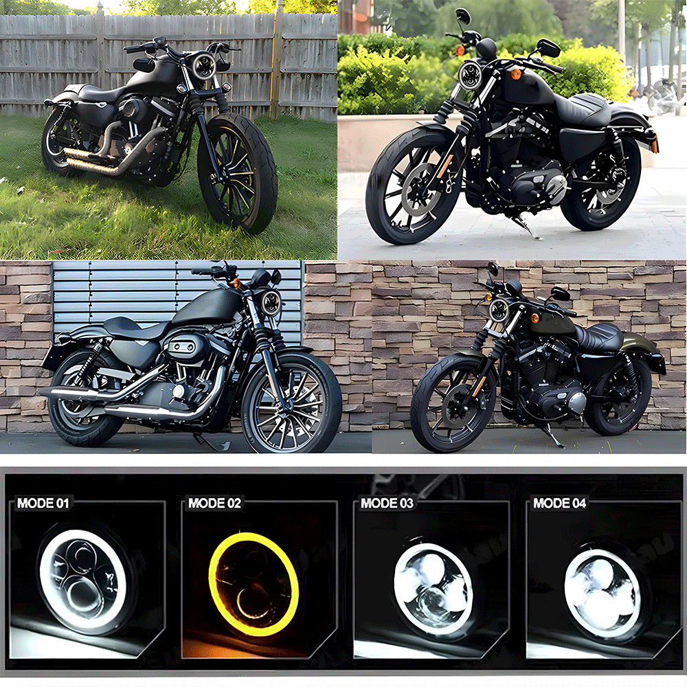 5 3/4 5.75″ LED Headlight Projector For Harley-Davidson Dyna Wide Glide FXDWG