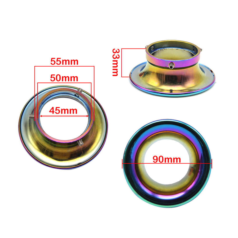 50mm Carburetor Air Filter Cup Velocity Stack Horn Cup Motorcycle Bike Carb Part