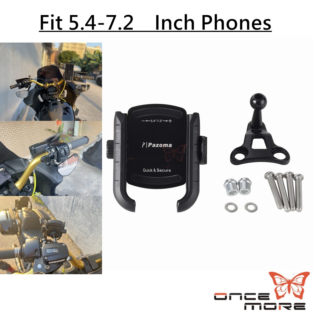 360 Rotation Handlebar Phone Carrier Holder For Harley Dyna Softail Touring