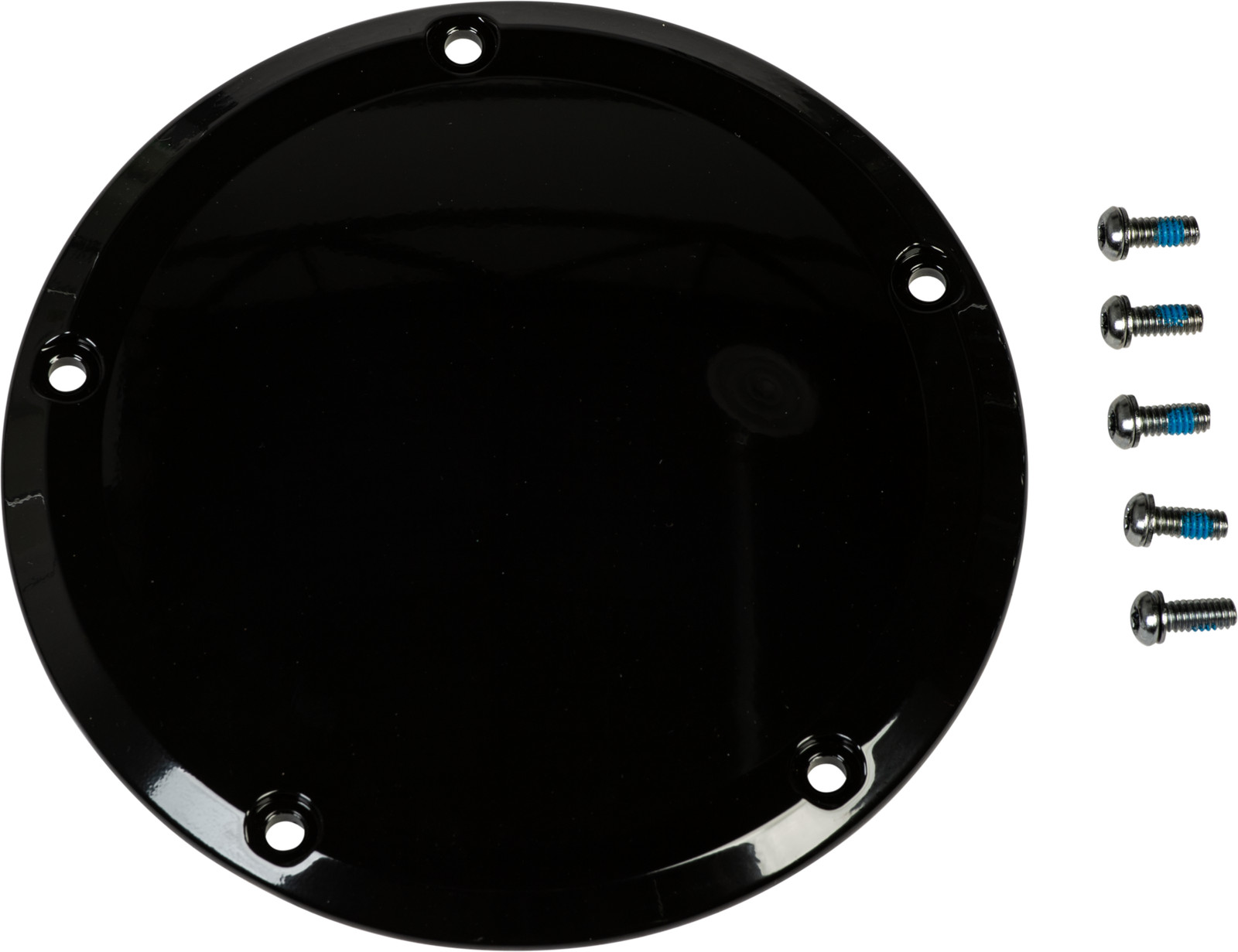 HardDrive Derby Cover Gloss Black Die Cast Aluminum Touring