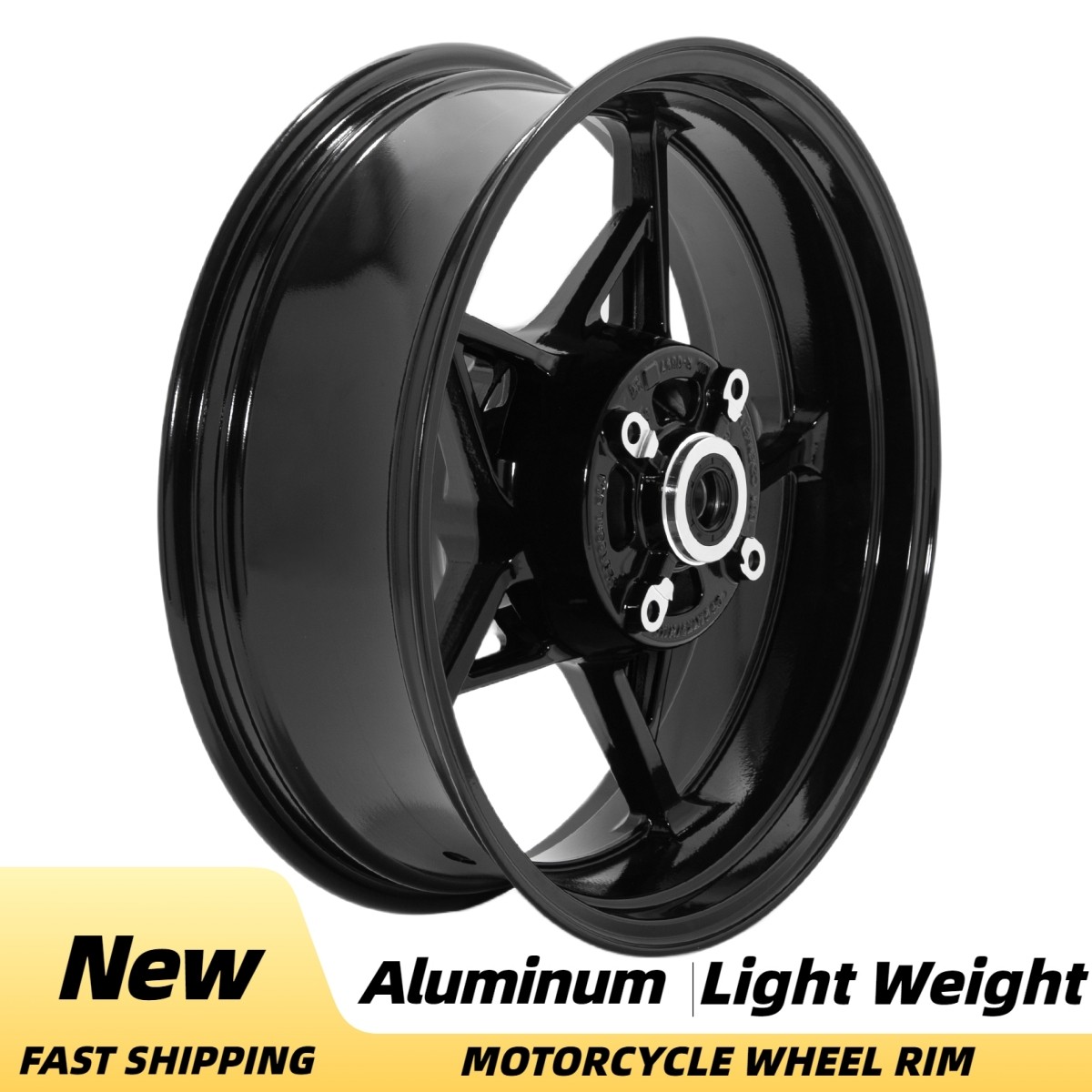 Aluminum 17″x5.5″ Black Tubeless Rear Wheel Rim For Kawasaki ZR900SE Z900 17-24