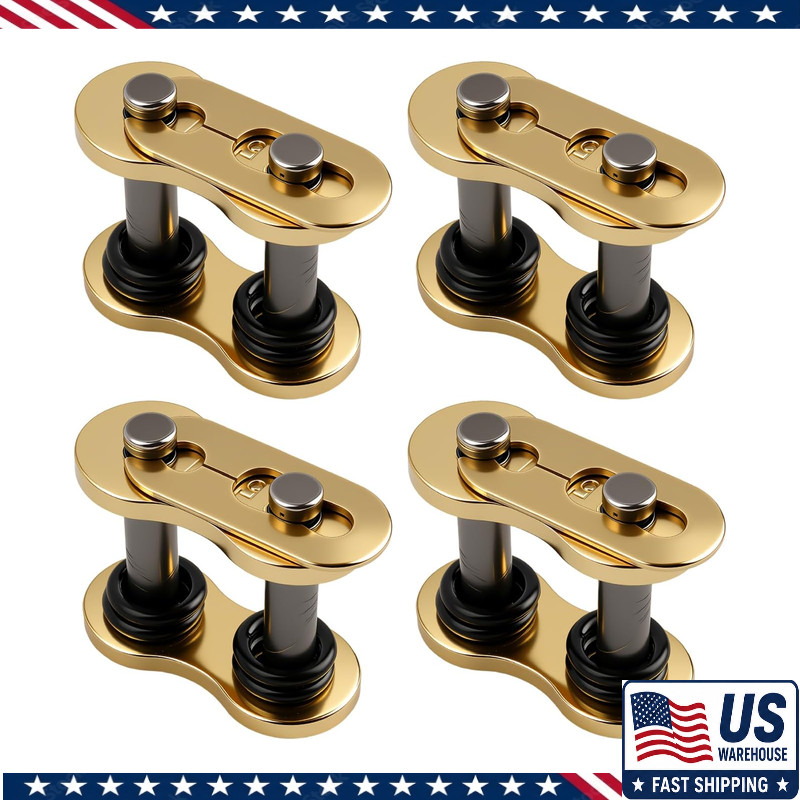 4PCS 530 Chain Master Link O-Ring, Heavy Duty Steel Motorcycle Chain Color: #530