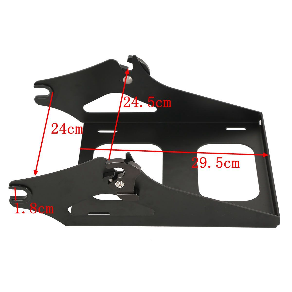 Matt Black Chopped Pack Trunk Pad Rack Fit For Harley Tour Pak Street Glide 14+