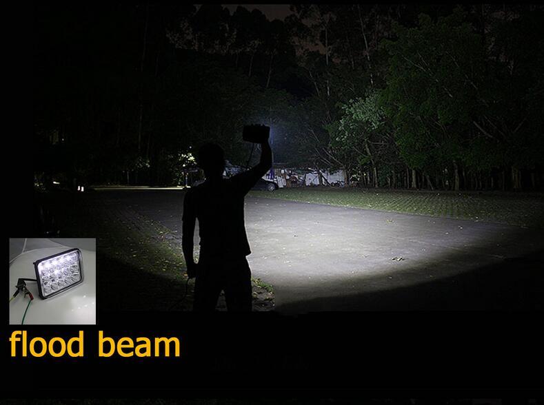 4×6″inch Square Motorcycle LED Headlight for Yamaha BW200 350 50 XT225 350 WR250