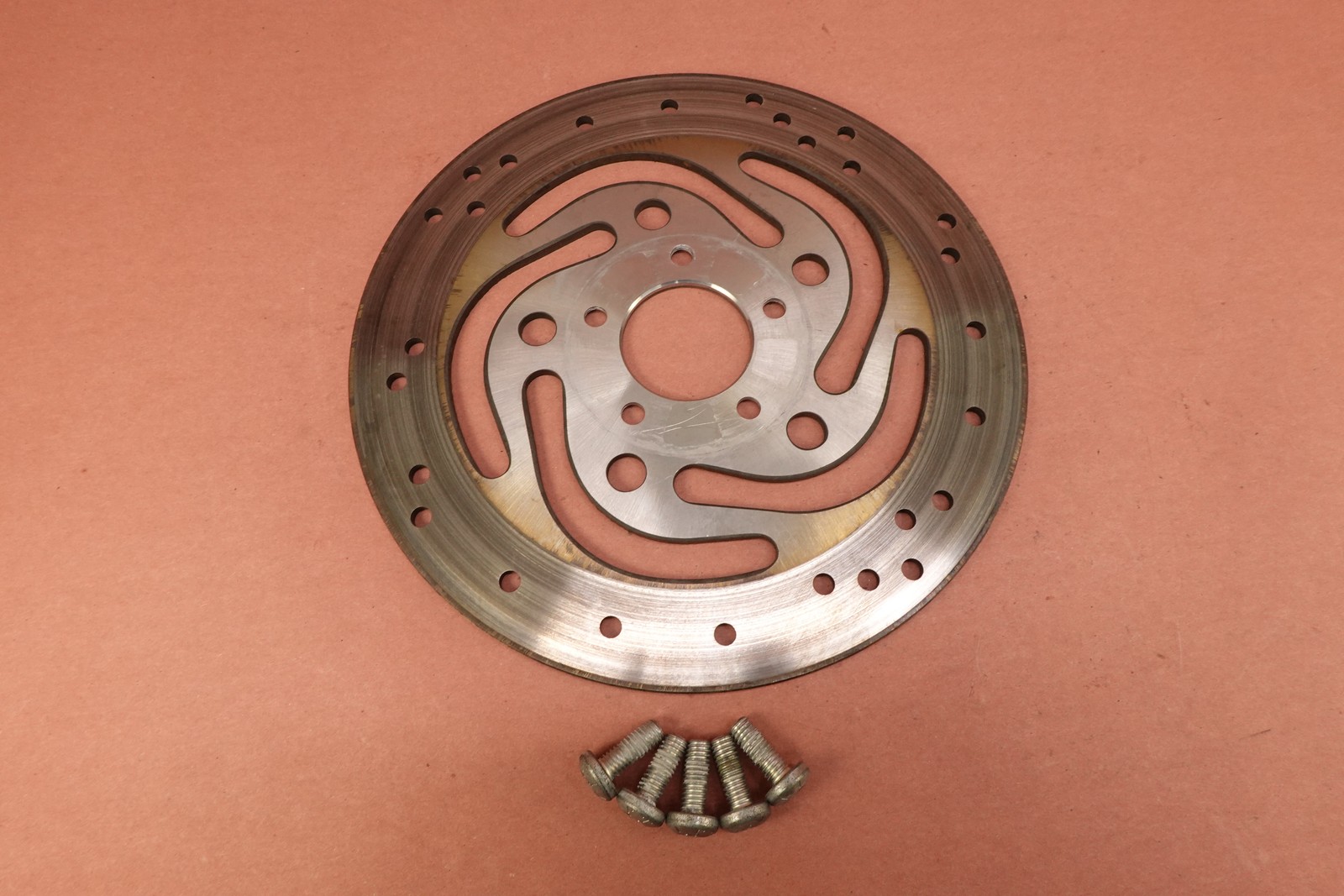 2000-2006 Harley Davidson FLSTFI Fat Boy REAR BRAKE ROTOR DISC WHEEL RIM