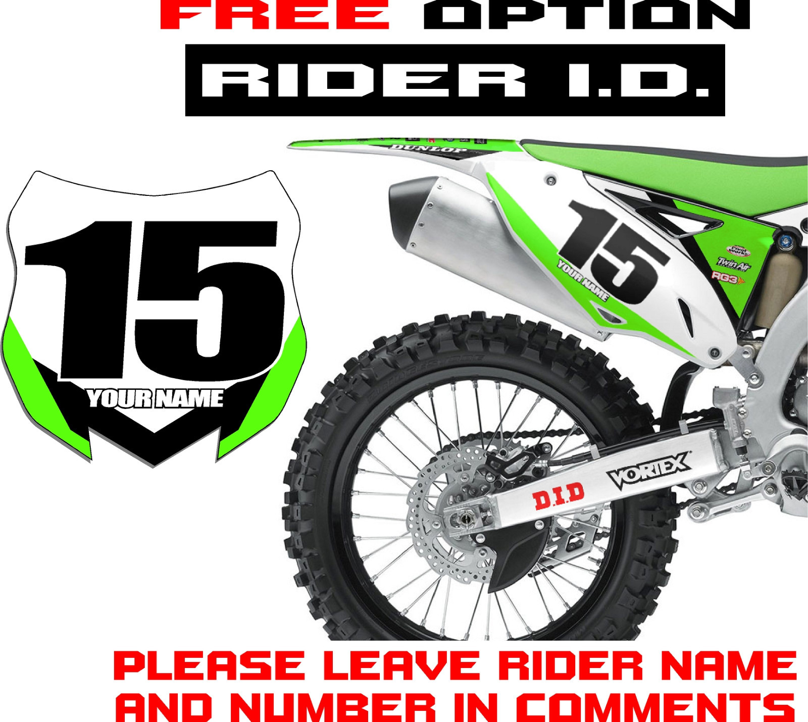 1985-2004 KAWASAKI KX 60 KX60 GRAPHICS DECALS 2003 2002 2001 2000 1999 1998 1997