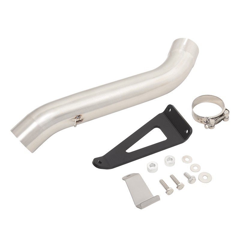 For Aprilia Tuono V4 1100 RR 2017-2020 Slip on Exhaust Link Pipe Black Muffler