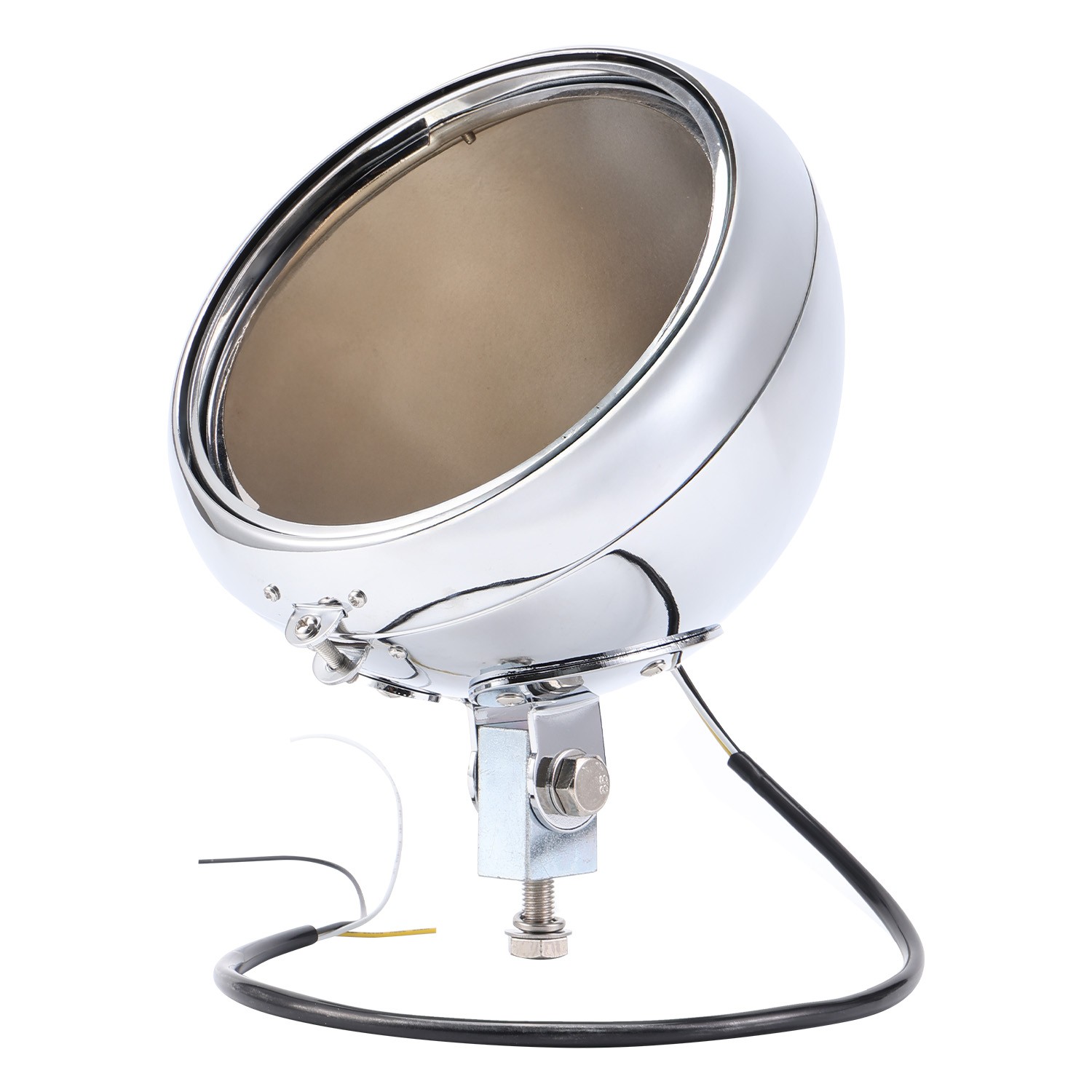 7″ Round Headlight Housing Shell Lamp Bulb Bucket Fit For Harley Softail 1986-11