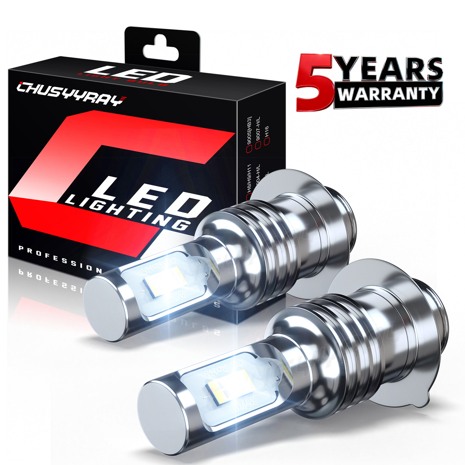2 Super AC/DC LED light bulb for Honda XR200R XR250 XR400R XR600R XR650R 12v 30w
