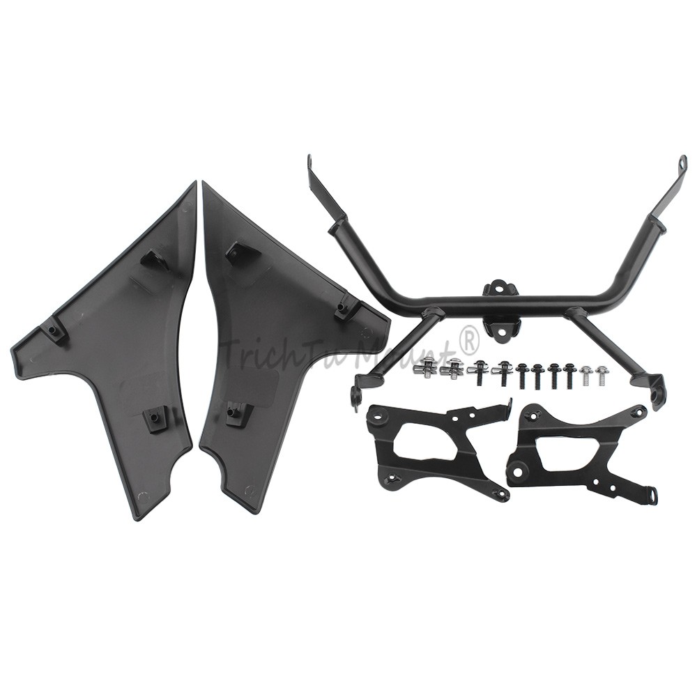 Black Side Fairing Panel +Metal Bracket For Harley Road Glide CVO Limited 23-Up