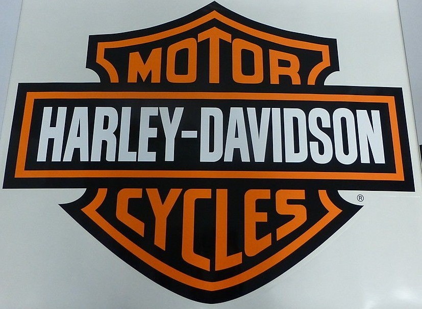 harley davidson motorcycle bike Trailer HD garage Huge decal sticker Door Shop