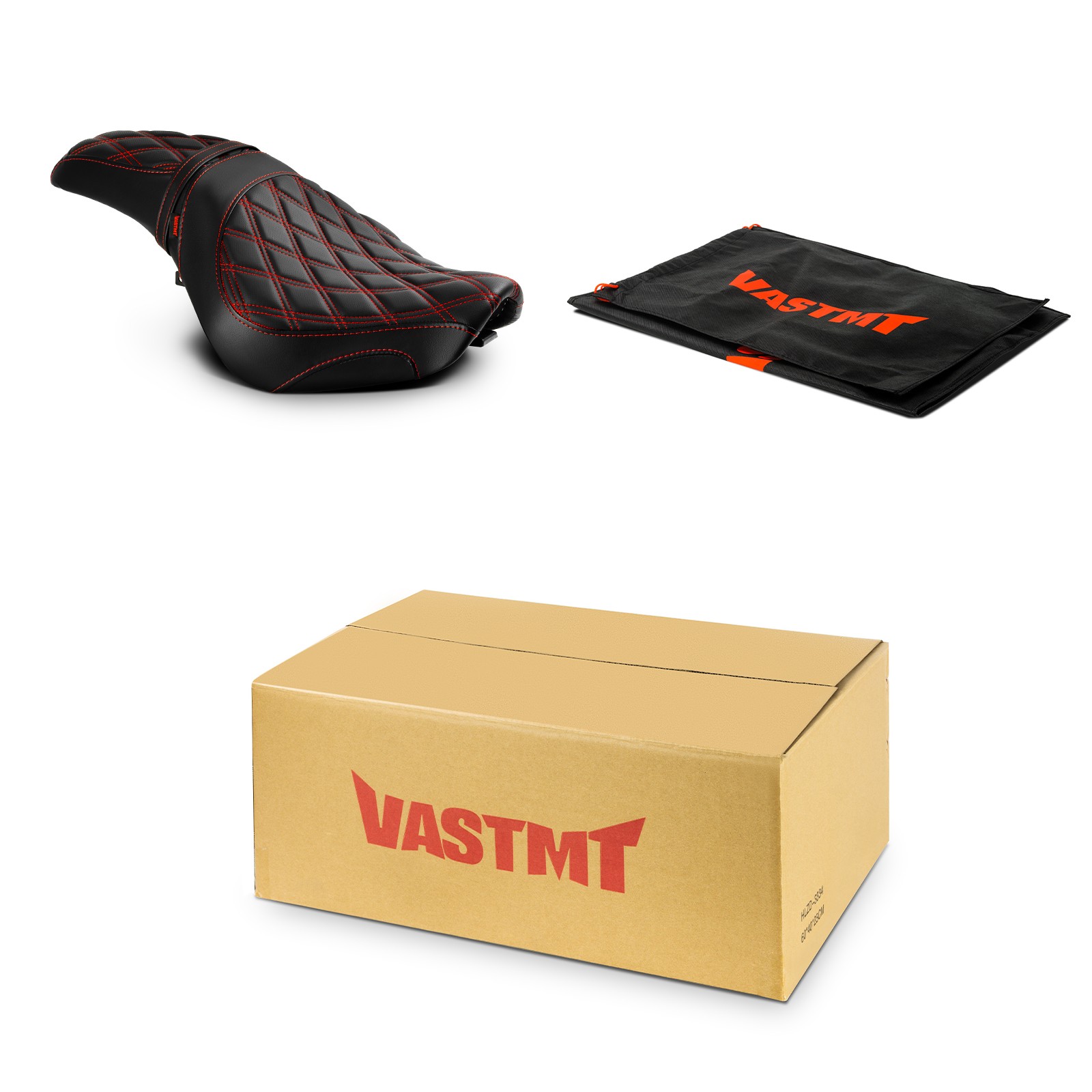 For Honda Shadow Spirit VT750C2 2007-2014 – Red Diamond One-Piece Seat Cushion