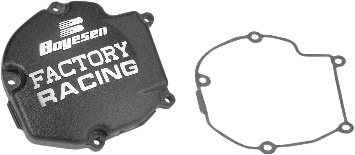 Boyesen SC-11AB Factory Ignition Cover Black Kawasaki KX125 2003-2005
