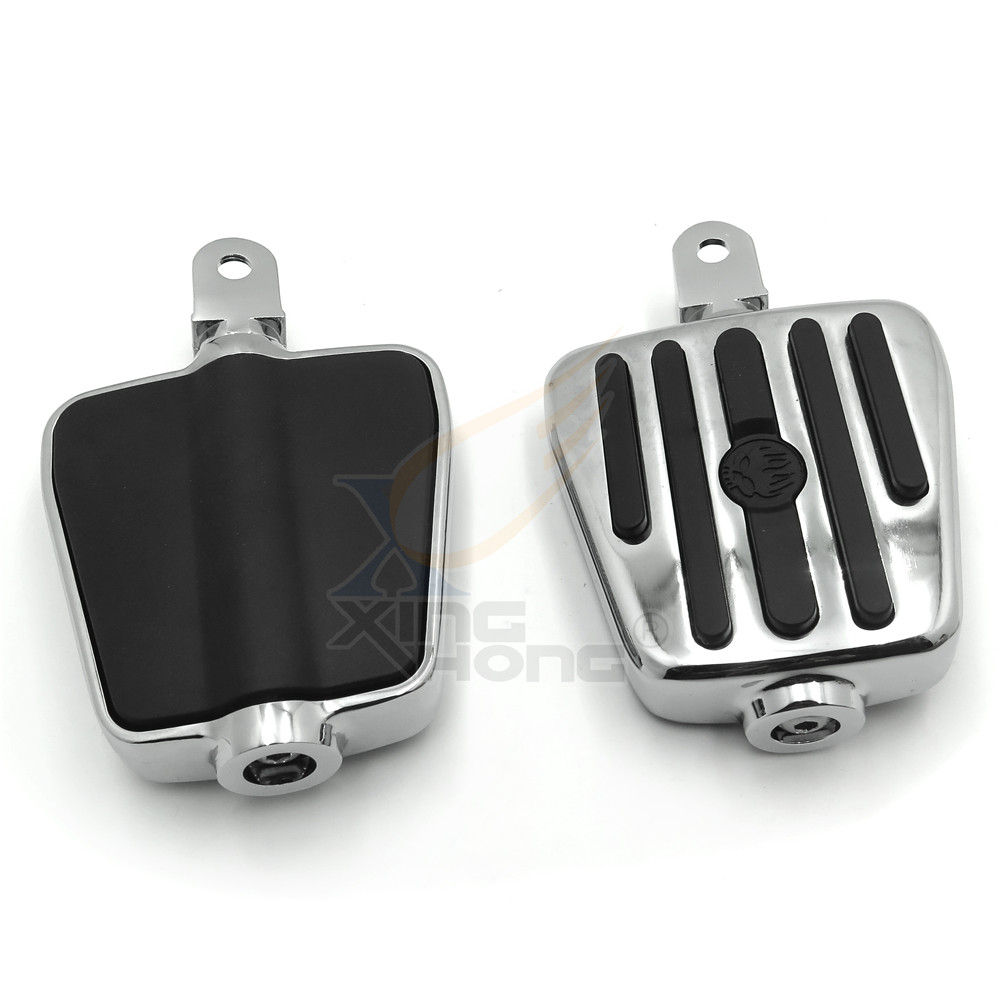 For Honda Fury VT1300 Shadow Phantom Spirit cruiser Chrome Skull peg Footpegs
