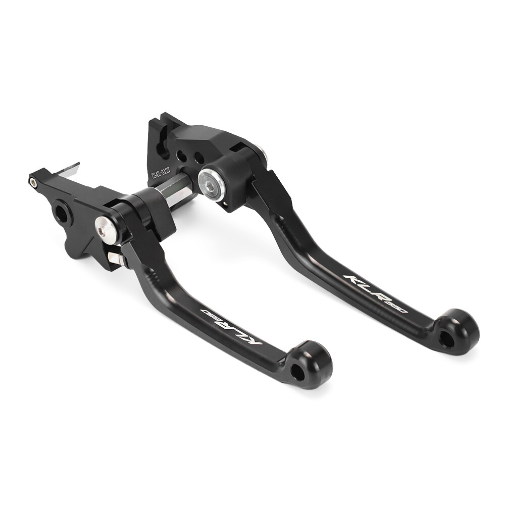 Anodized Pivot Brake Clutch Levers For KAWASAKI KLR 650 KLR650 2008-2024 Black