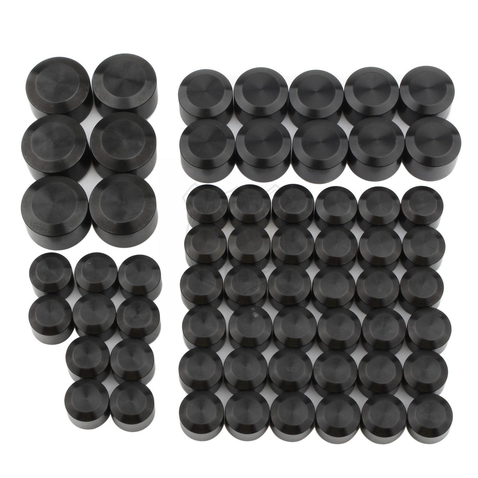 62pcs Engine Topper Bolt Cover Caps For Harley Touring Road Street Glide Softail
