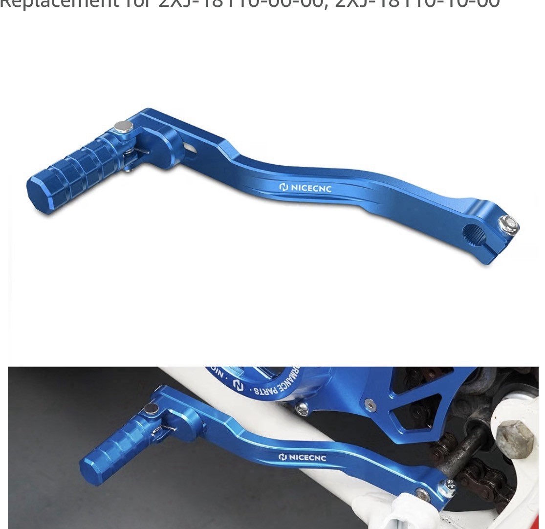 NICECNC Blue Adjustable Gear Shift Lever CNC Brake Lever