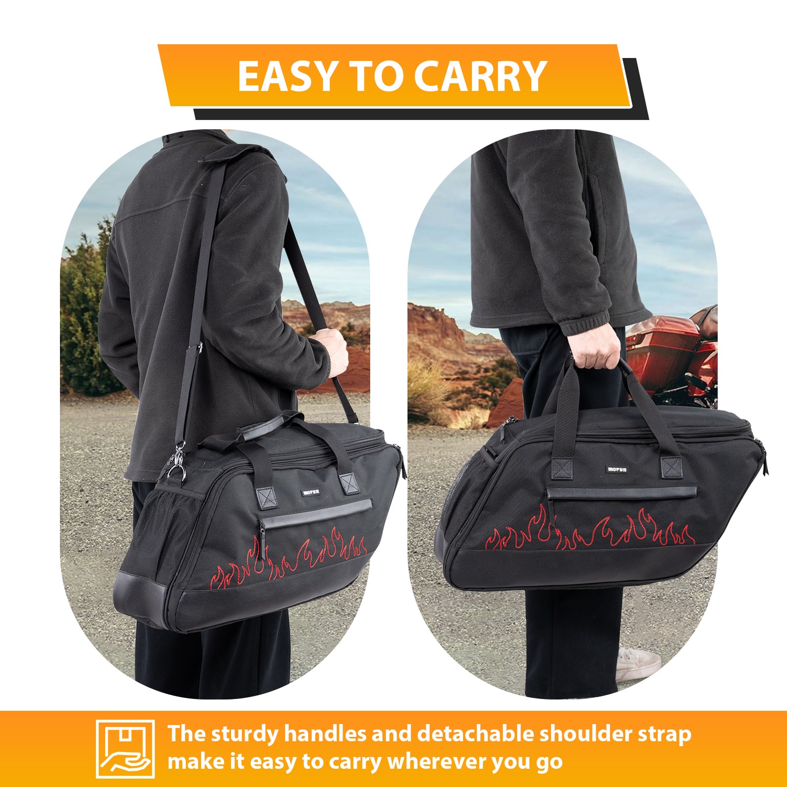 Motorcycle Hard Saddlebag Liner Bag For Harley Touring Road King Glide 1993-2025
