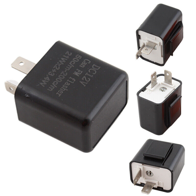 2Pcs 12V Automatic Electronic LED Flasher Relay for Turn Signal Light Fast Flash