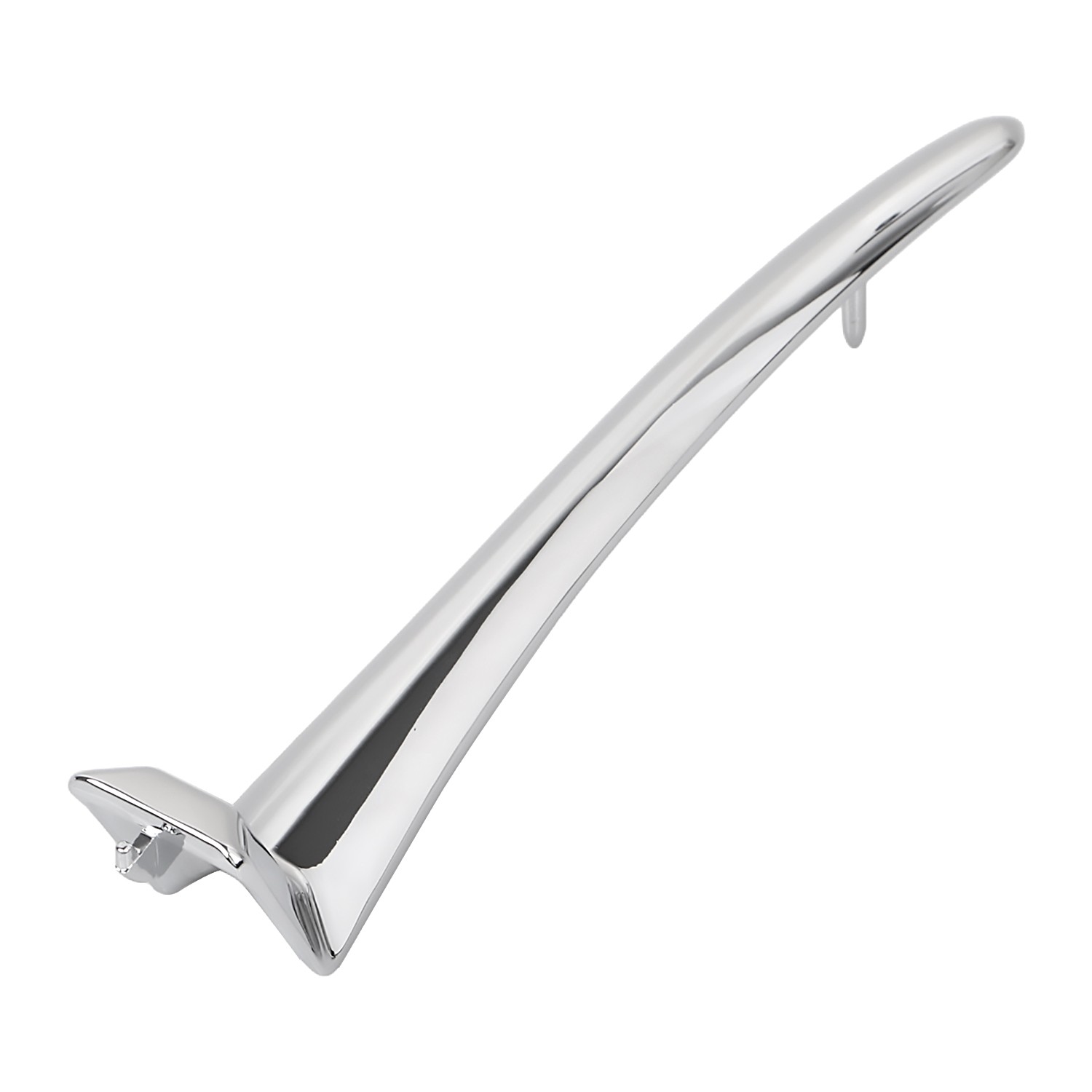 Chrome Zinc Alloy Top Headlight Cover Trim Spear Fit For Harley Road King FLHR