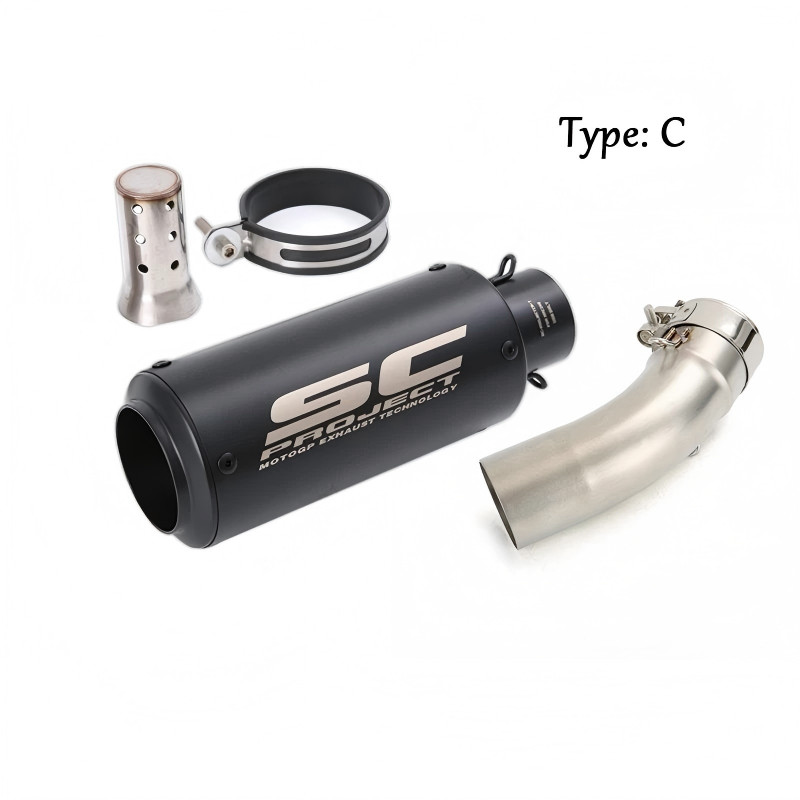 ZX4R 2023-2026 for Kawasaki Ninja ZX4RR ZX25R Slip On Exhaust Black Muffler Tips