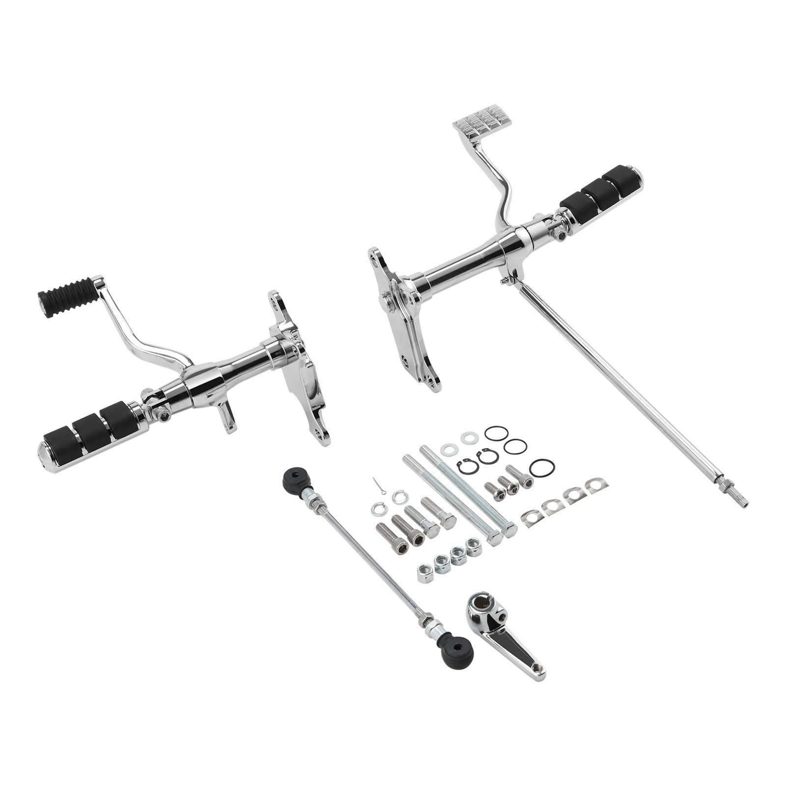 Forward Controls Pegs Lever Linkage Kit Fit For Harley Sportster 883 1200 91-03
