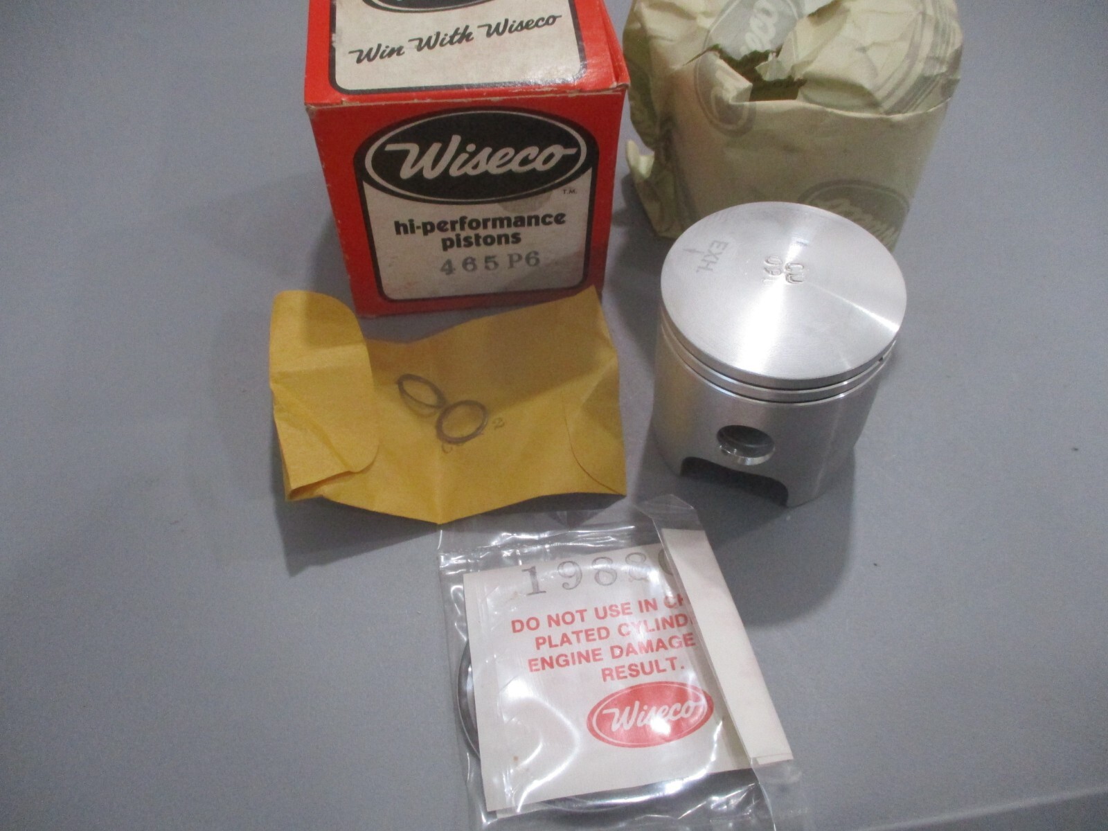 Vintage Wiseco Yamaha Piston 0.60 Rings & Circlips 1981 YZ80 465P6