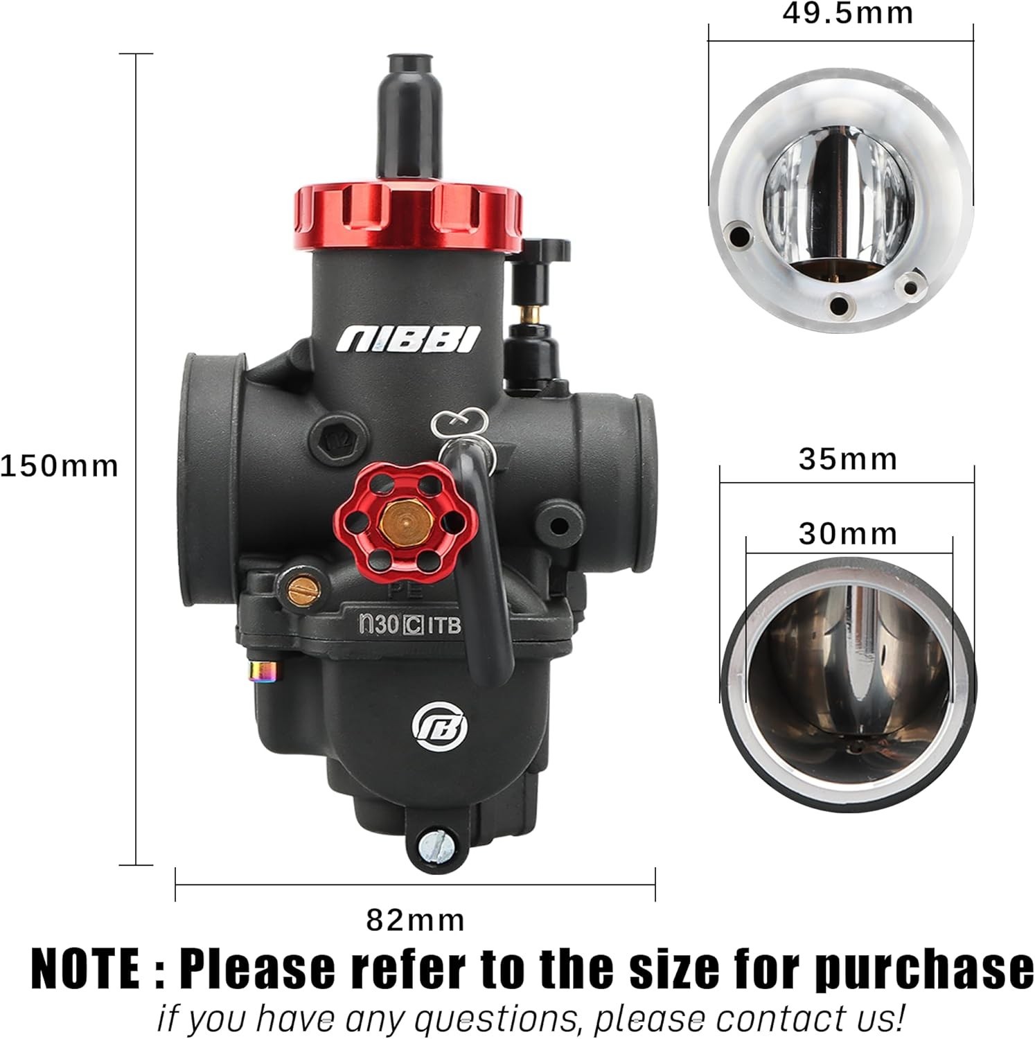 Durable PE30mm Carburetor with Carb Jets – Fits Yamaha, Kawasaki, Suzuki Models
