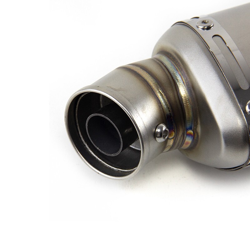 Universal Exhaust Pipe 51mm Muffler Tip For Motorcycle ATV With DB Killer Baffle