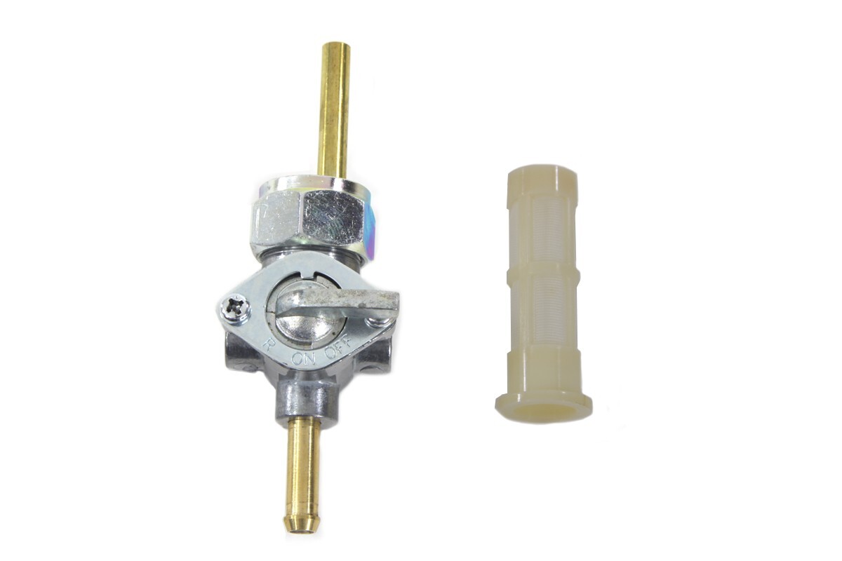 Petcock Straight Outlet with Nut Alloy for Harley Sportster Shovelhead 1975-1995