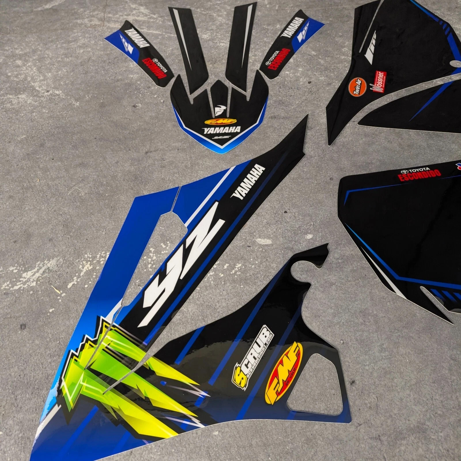 Yamaha YZ450F YZ250F WR450F WR250F Graphics decals stickers