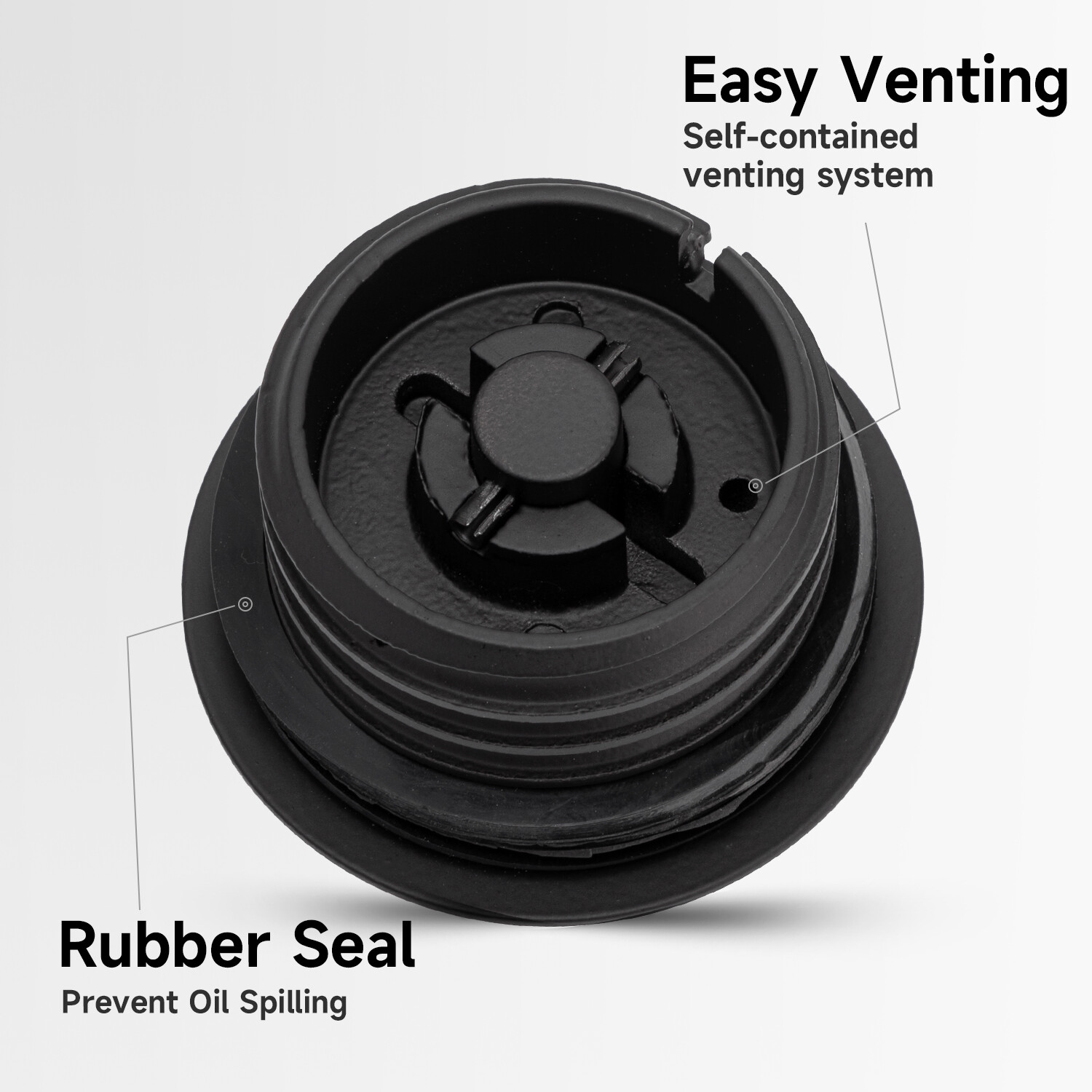 1X Pop-up Tank Gas Cap Black Vented Flush Mount Fuel Filler Cap Cover For Harley