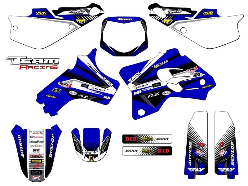 1993-2001 YAMAHA YZ 80 GRAPHICS KIT DECALS 2000 1999 1998 1997 1996 1995 1994