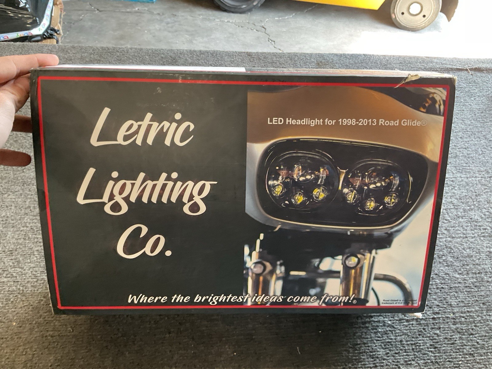 Letric Lighting Co LED Headlight Black/Black Harley Davidson 98-13 FLTR
