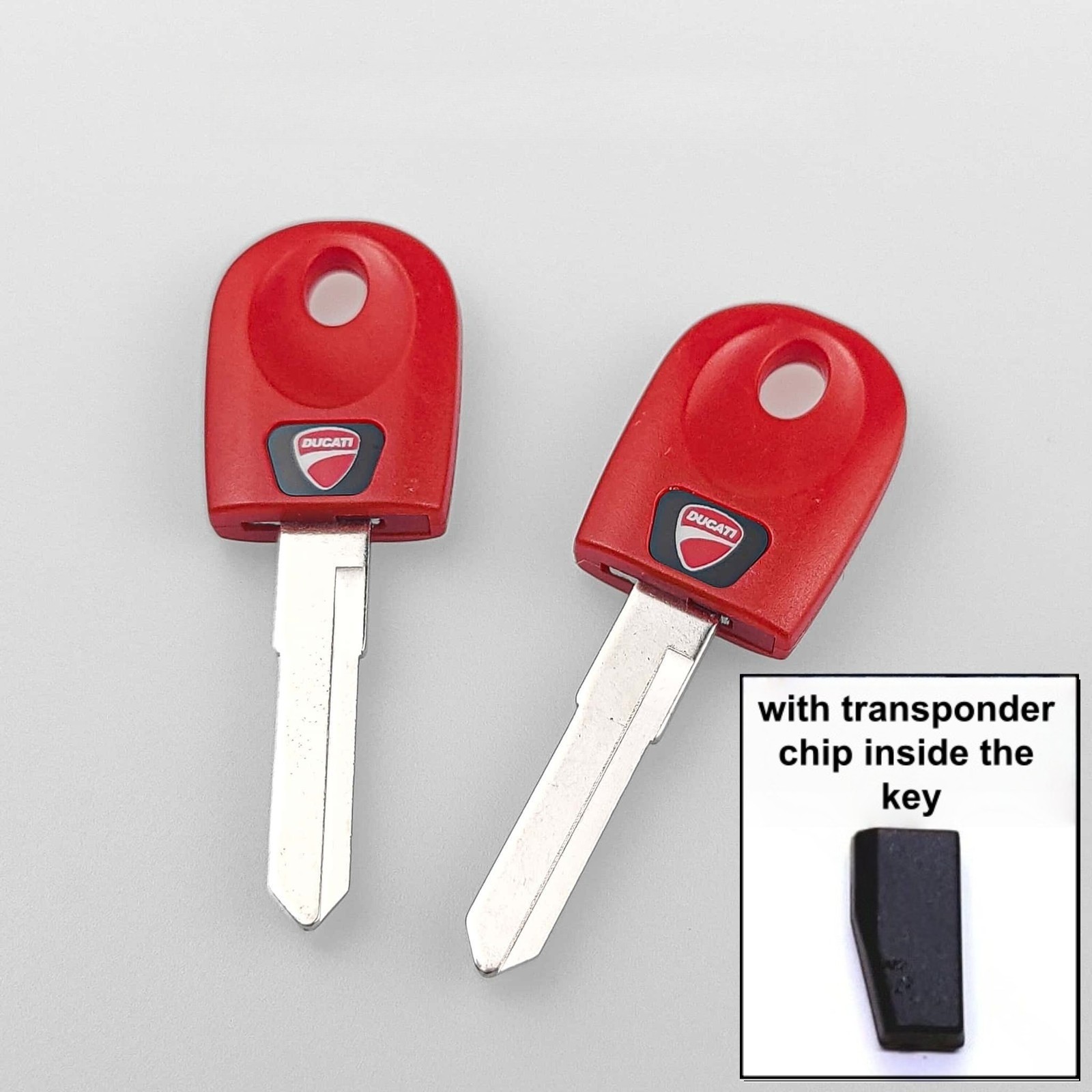 2PCS Key Ducati with Transponder Chip 59840331A Monster Hypermotard SuperSport