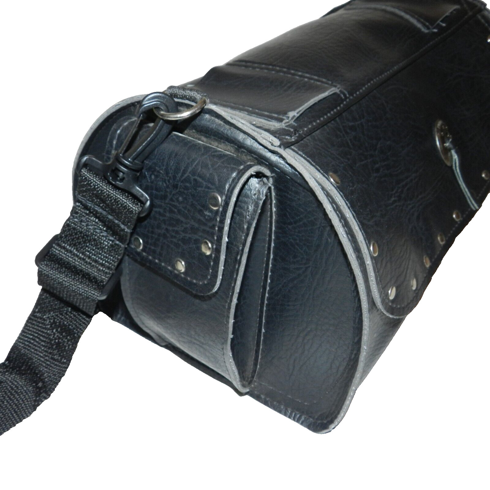 All American Rider USA Faux Leather Large Motorcycle Bag 15″ x 9″ Rivets Concho