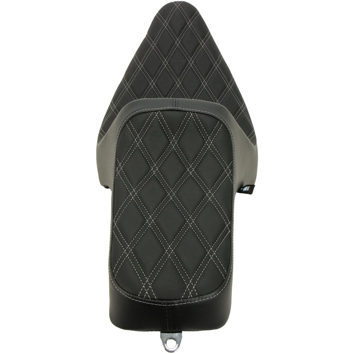 Drag Specialties White Stitched Predator 3 Seat – 0802-1367