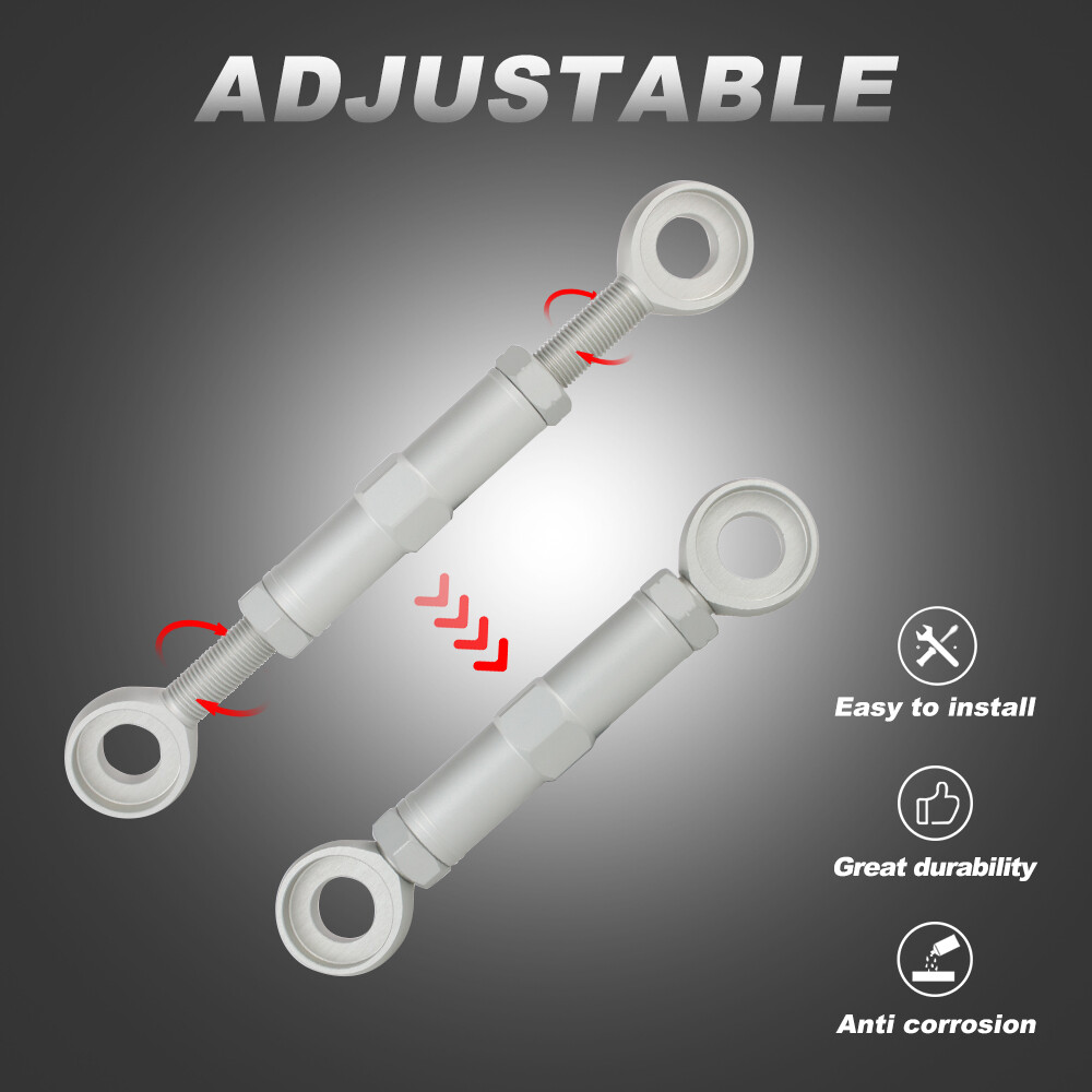 Adjustable Lowering Links Silver Kit Fit For Yamaha Tenere 700 XTZ690 2019-2024