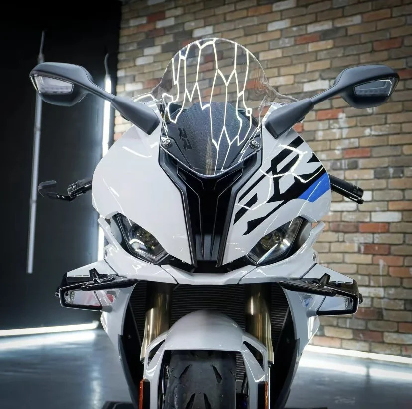 For BMW S1000RR 2019-2022 Windshield Fixed Front Aerodynamic Spoiler Winglet