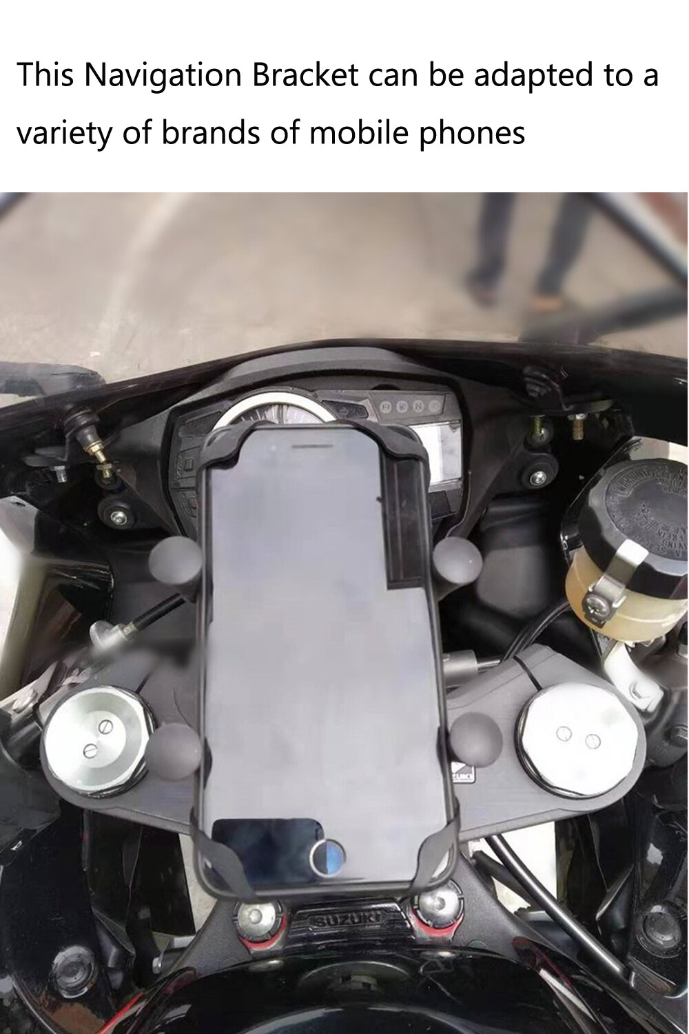 GPS Phone Holder Mount Bracket For KAWASAKI ZX6R NINJA 1000 ER6F Z1000SX ZG1400