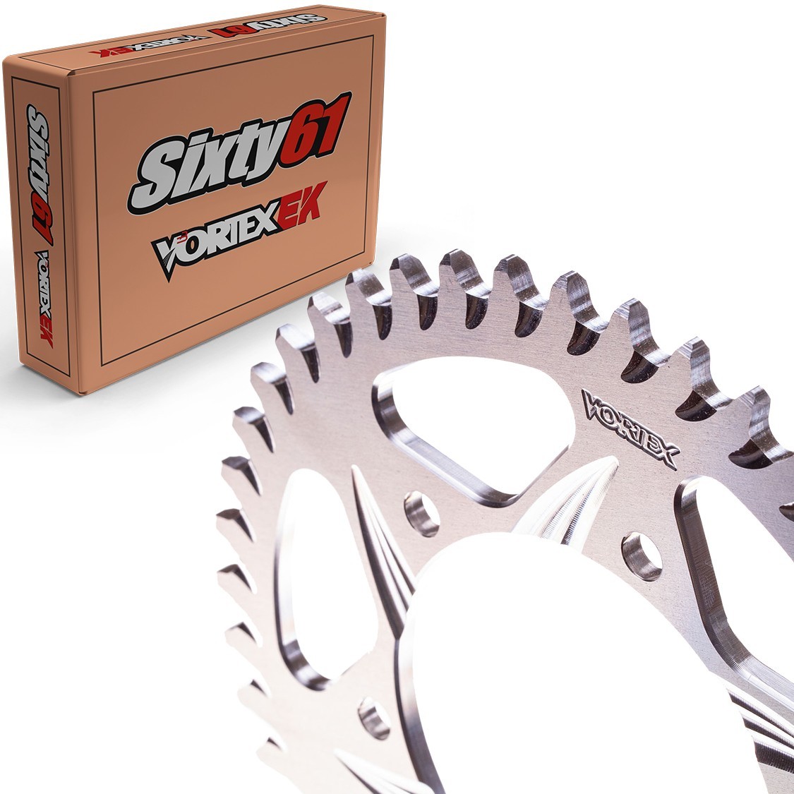 Suzuki DRZ400 SM S Rear Sprocket 2000-2024 Vortex 520 36-54T Blue Black Red Alum