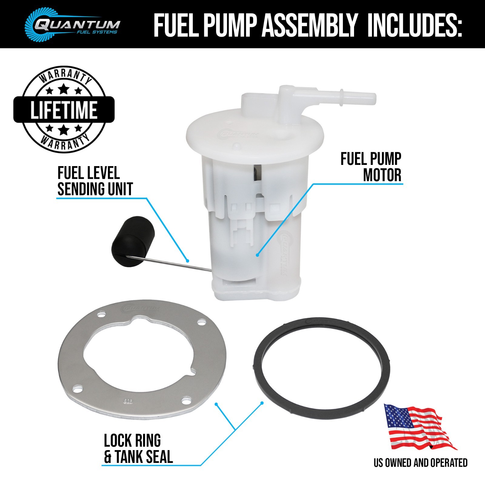 QFS In-Tank EFI Fuel Pump Module Assembly for 2017-2023 Yamaha BN6-13907-01-00