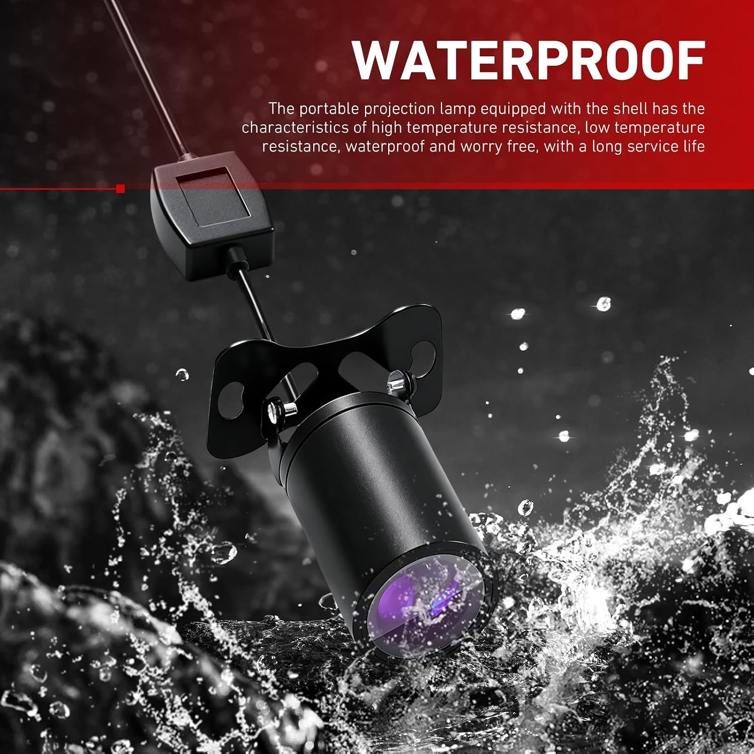 Universal 2 PCS Motorcycle LED Ground Projection Lights – Dustproof & Waterproof