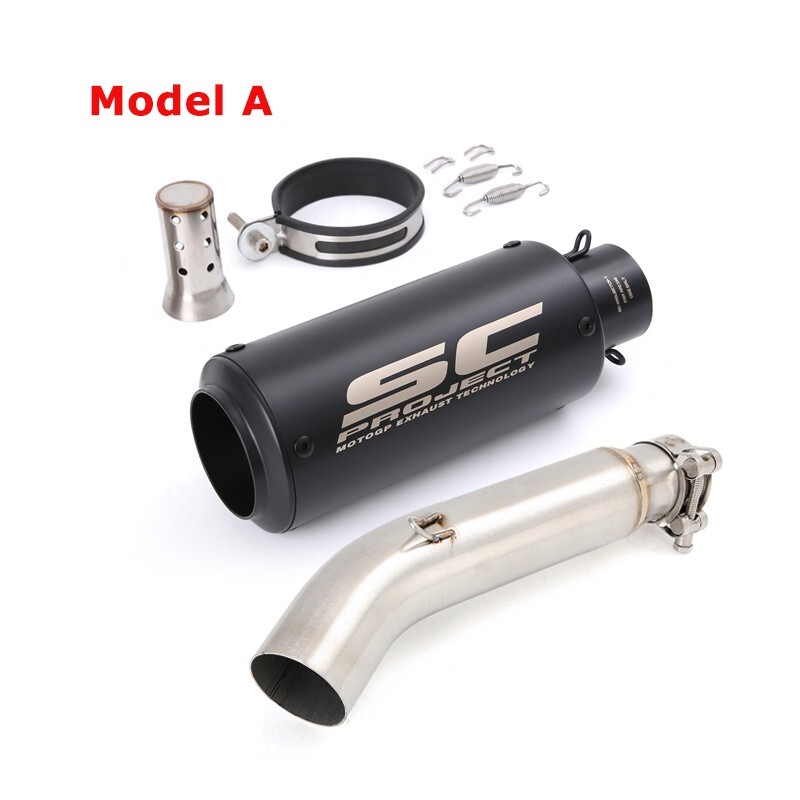 CB300R 2018-2024 for Honda CBR300R Slip on Exhaust Mid Pipe Black Muffler Tips