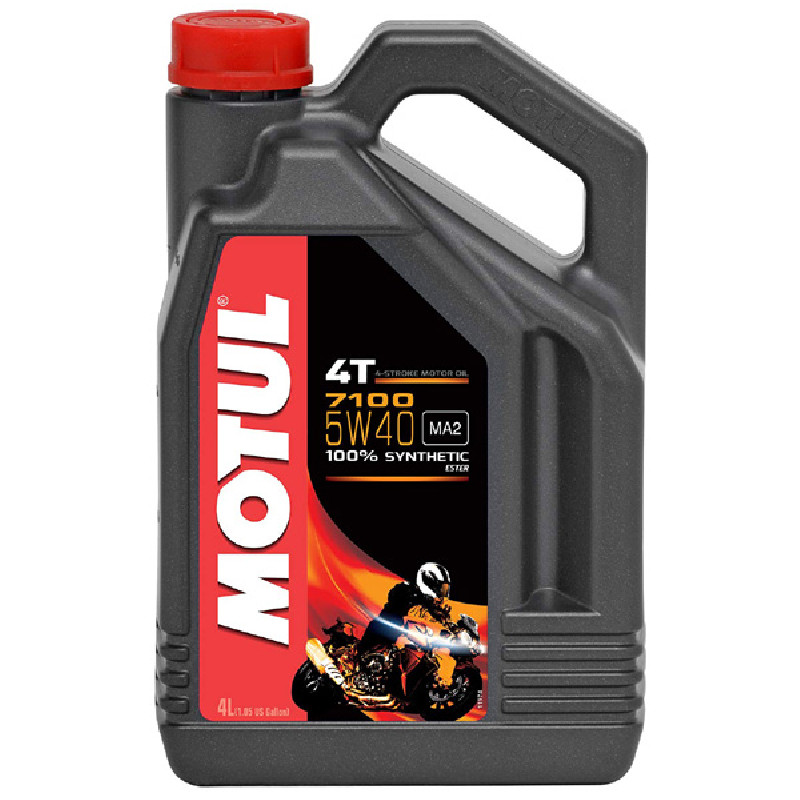 Motul 7100 4T Synthetic Engine Oil Unisex 4L 5W-40 Performance Motorcycle