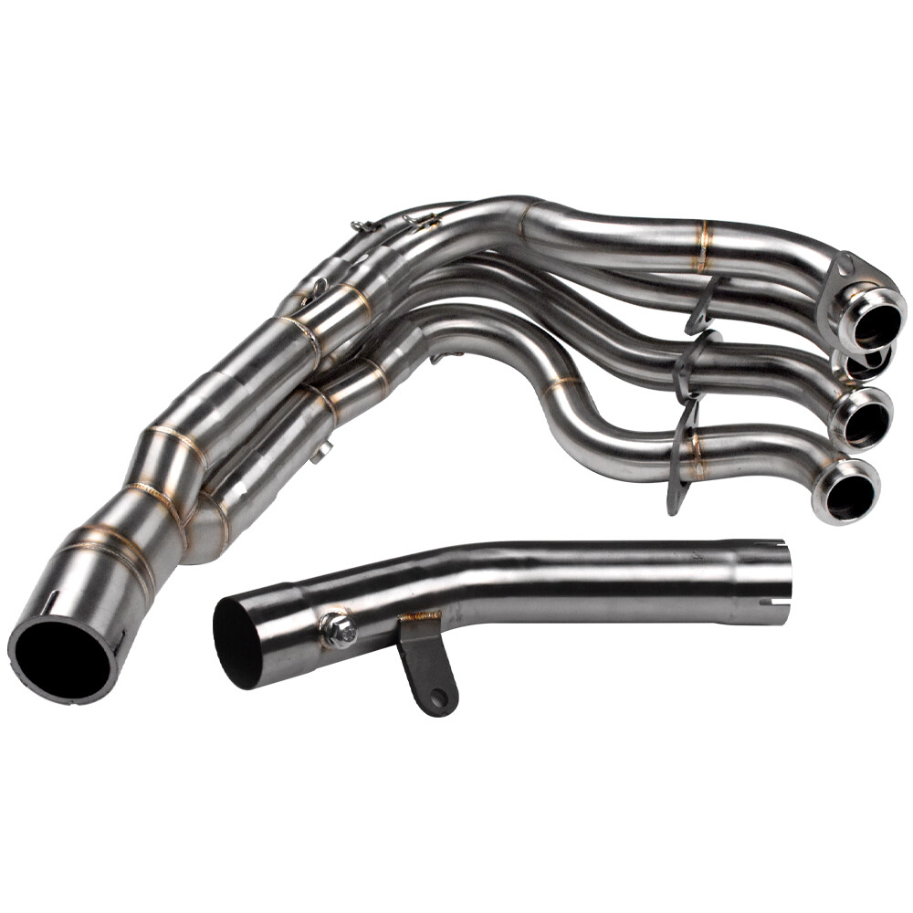 For Kawasaki Ninja ZX6R 2009-2022 Full System Header Exhaust Front Mid Link Pipe