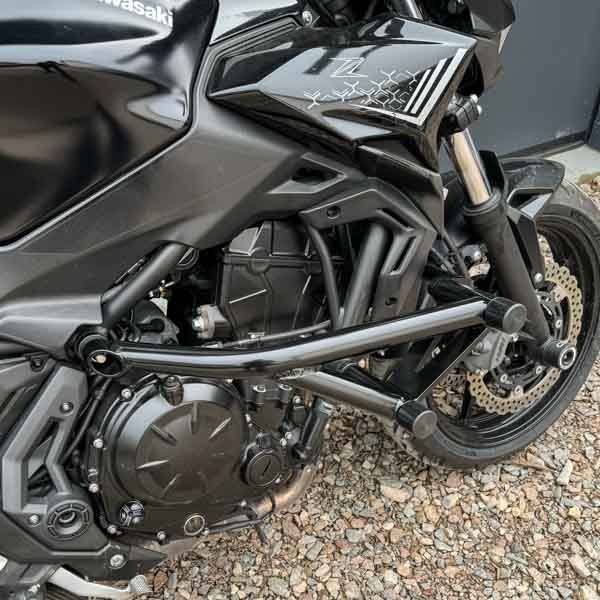 Crash Cage Engine Guard Crash Bar Pads Kawasaki Z650 (2017-2024) Stunt