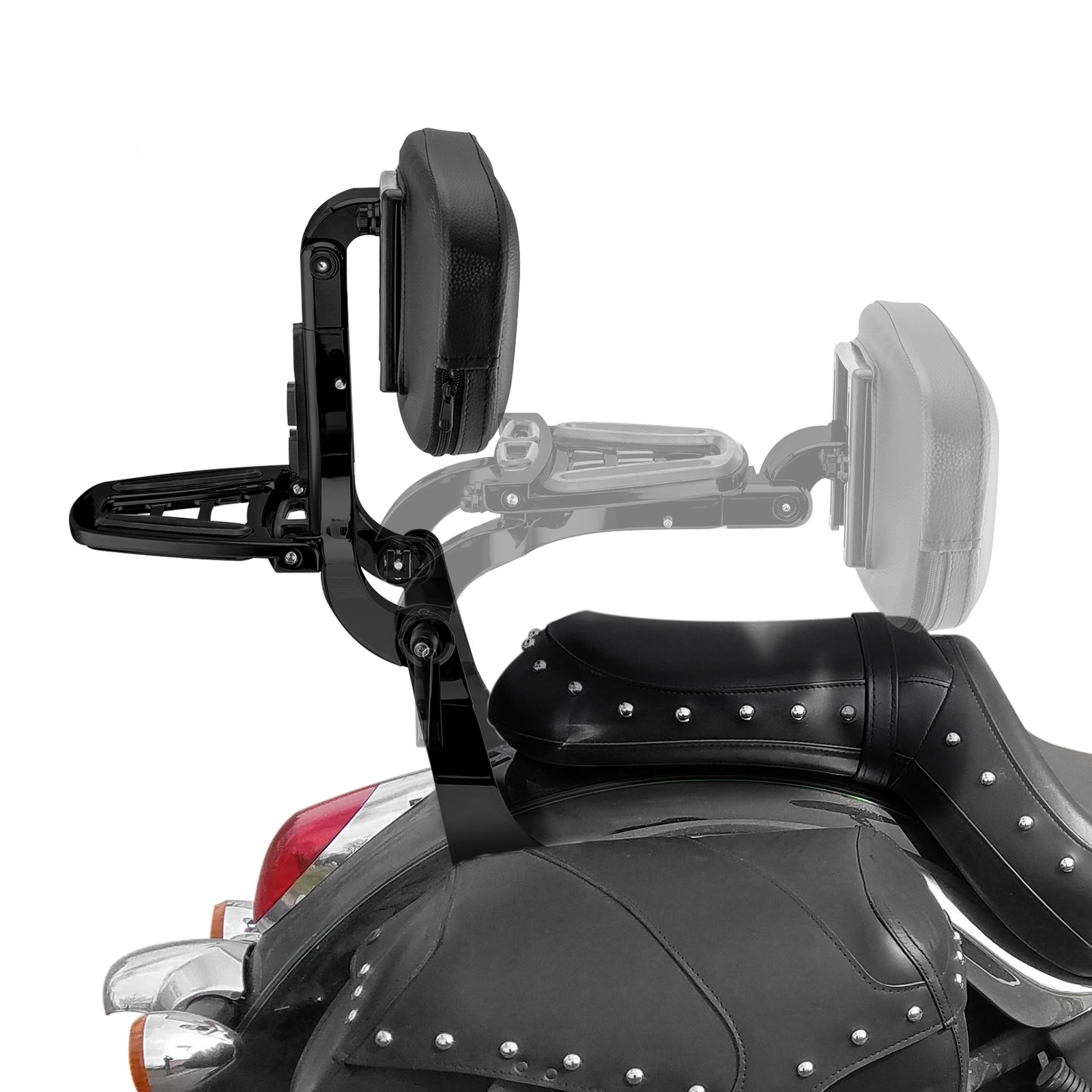 Adjustable Multi-Purpose Backrest Sissy Bar For Kawasaki Vulcan 900 2000 2006-UP
