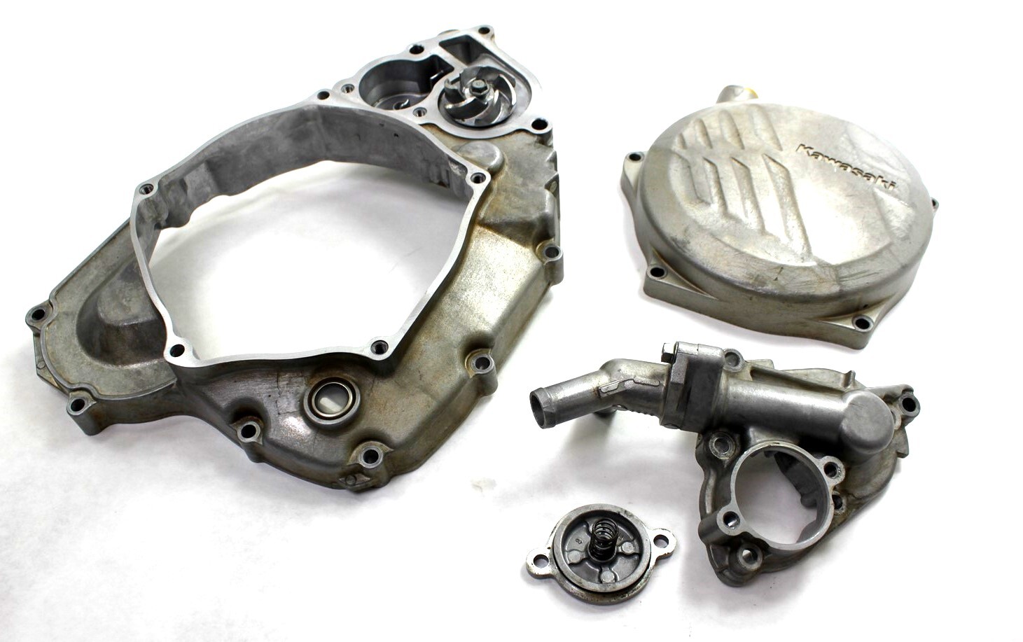 2021 Kawasaki KX250X Clutch and Water Pump Covers OEM