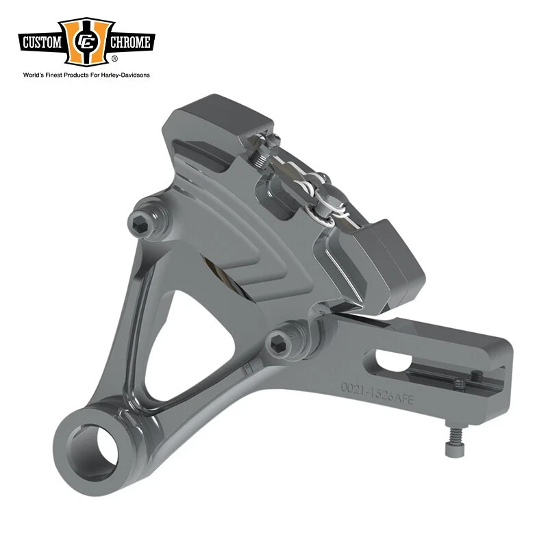 Chrome Rear Brake Caliper Assembly Fit For Harley 2008-2017 Dyna FXD W/25MM Axle